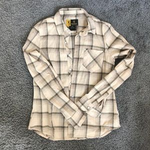 Browning snap button flannel